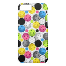 Pickleball print with Polka Dots