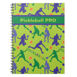 💚🎾 Pickleball PRO - custom text Notebook