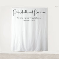 Pickleball & Prosecco Bridal Shower Backdrop