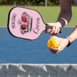 Pickleball Queen Crown Pink Personalised  Pickleball Paddle