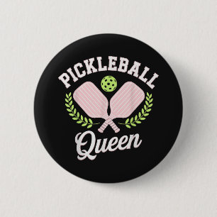 Pickleball Queen Funny Pickleball Player 6 Cm Round Badge