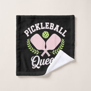 Pickleball Queen Funny Pickleball Player Wash Cloth