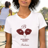 Pickleball Queen Name Monogram Bella+Canvas