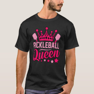 Pickleball Queen Paddle Sports Player Coach Graph T-Shirt