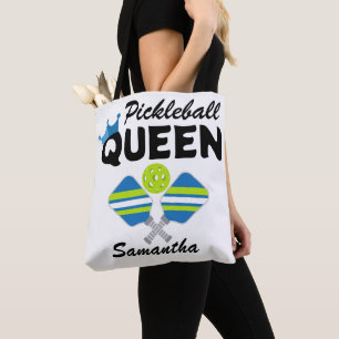 Pickleball Queen Paddles Crown  Tote Bag