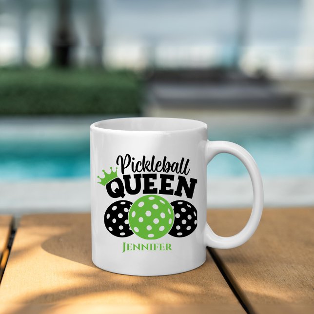 Pickleball Queen Personalised Coffee Mug (Creator Uploaded)