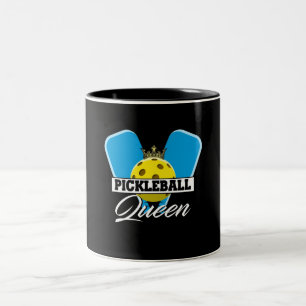 Pickleball Queen Player Paddleball Lover Two-Tone Coffee Mug
