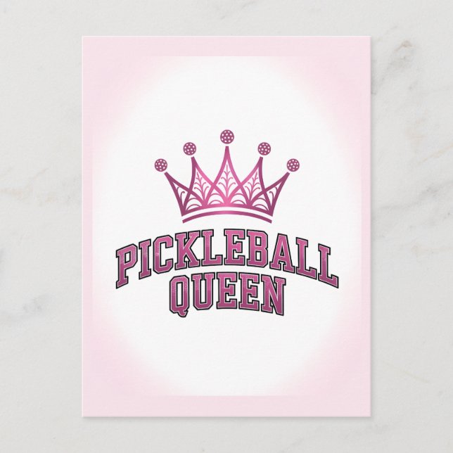 Pickleball Queen Postcard (Front)