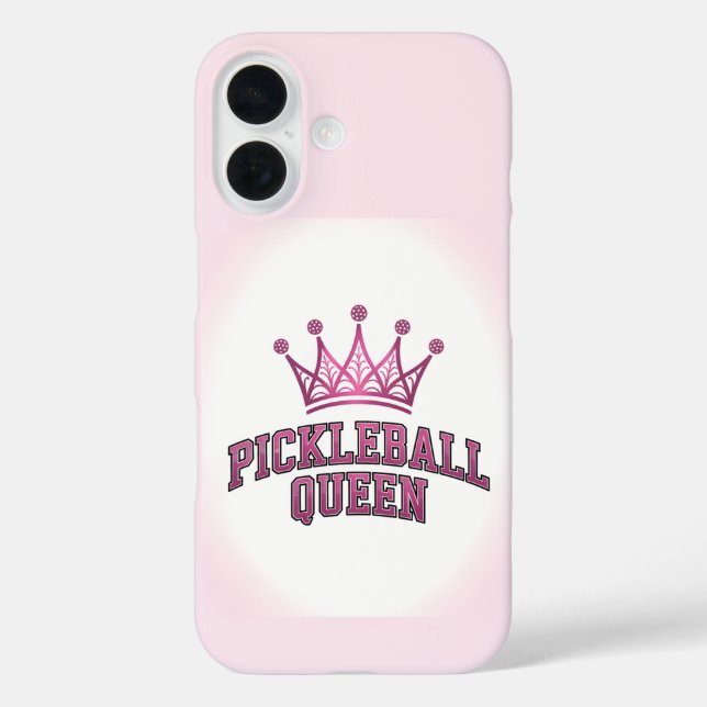 Pickleball Queen Postcard Case-Mate iPhone Case (Back)
