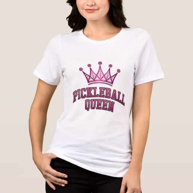 Pickleball Queen Tri-Blend Shirt (Front)