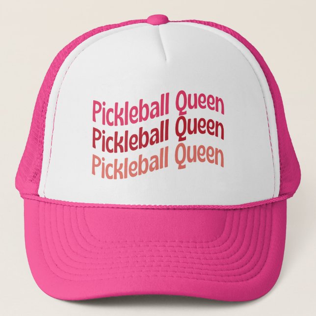 Pickleball Queen Trucker Hat for Pickleball Lover (Front)