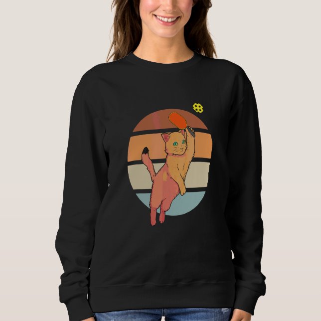 Pickleball Retro Paddleball Dink Player 2 Sweatshirt (Front)