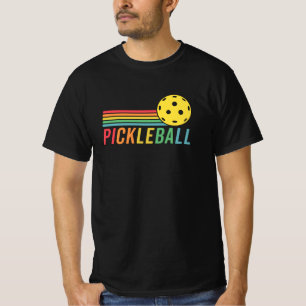 Pickleball Retro Sunset Sport Game Pickle Ball T-Shirt