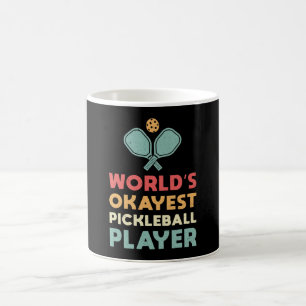 Pickleball Retro World's Okayest Pickleball Player Coffee Mug
