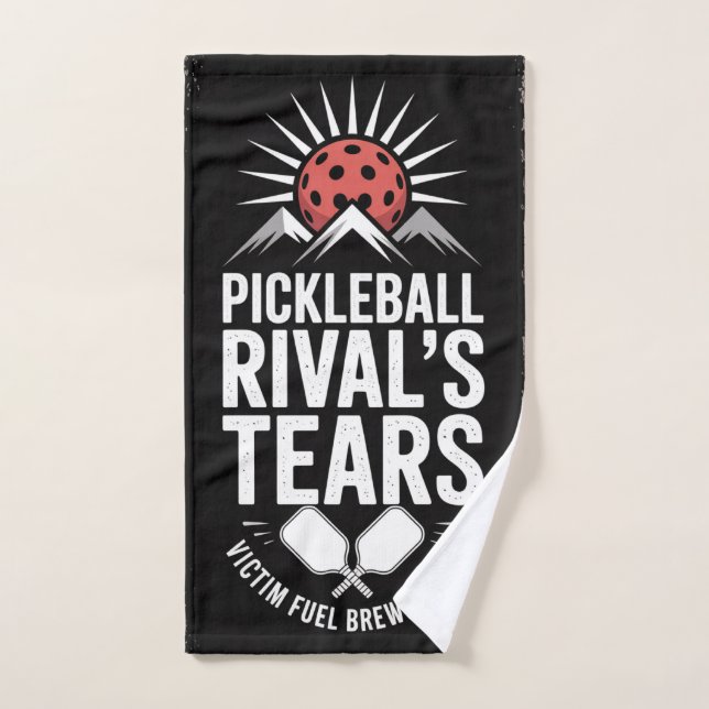 Pickleball Rival's Tears Funny Graphic Hand Towel (Hand Towel)