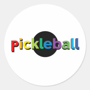 Pickleball  round stickers