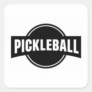 Pickleball round stickers