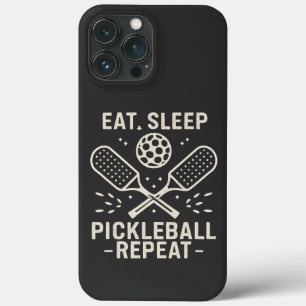 Pickleball Routine : Eat Sleep Pickleball Repeat iPhone 13 Pro Max Case