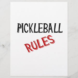 pickleball rules bernice black red flyer