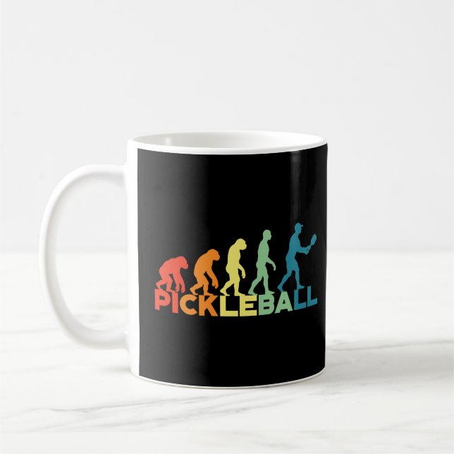 Pickleball s for Men Pickleball Evolution Coffee Mug (Left)