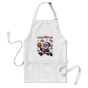 Pickleball Santa Claus Christmas Standard Apron