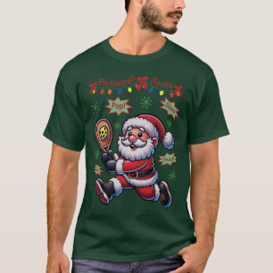 Pickleball Santa Claus Christmas T-Shirt