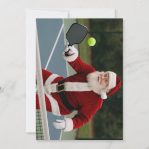 Pickleball Santa Holiday Card