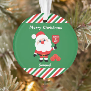 Pickleball🎅 Santa  Ornament
