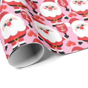 Pickleball Santa  Wrapping Paper