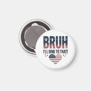 Pickleball Saying Bruh Pickleball Player Magnet