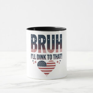 Pickleball Saying Bruh Pickleball Player Mug