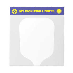 Pickleball score notepads for player and coach