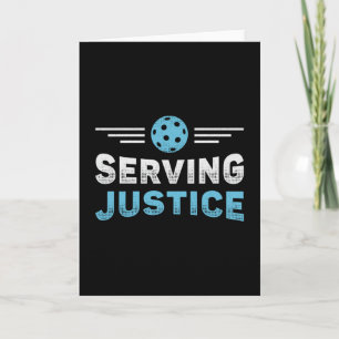 Pickleball Serving Justice Sport Pickleball Player Card