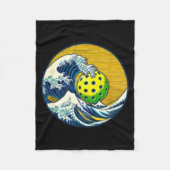 Pickleball shirts for men - pickleball stuff, fleece blanket (Front)