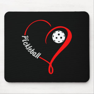 Pickleball shirts ladies valentine's day picklebal mouse pad