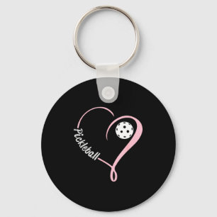 Pickleball shirts women's valentine's day key ring