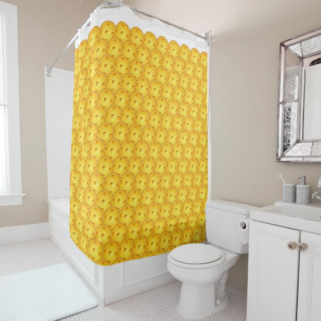 Pickleball Shower Curtain (In Situ)