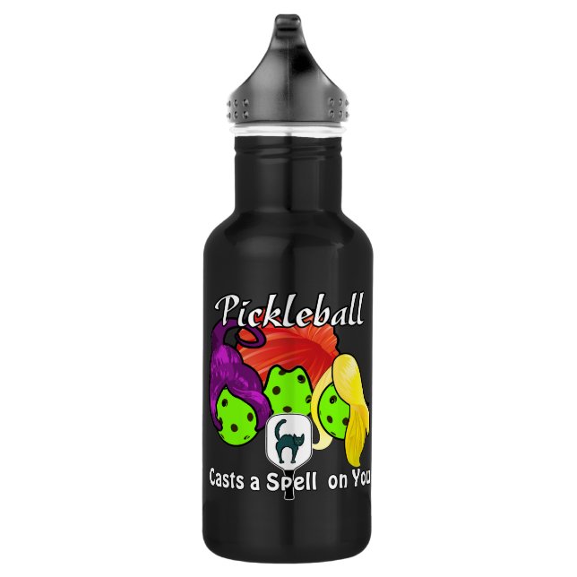 Pickleball Sister Witches Halloween 532 Ml Water Bottle (Right)