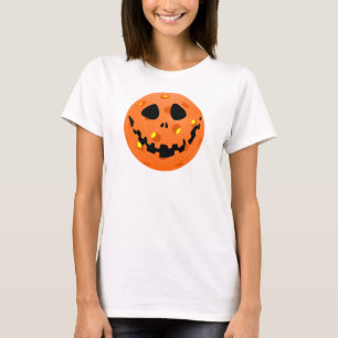 Pickleball Skeleton Jack-o'-Lantern  T-Shirt