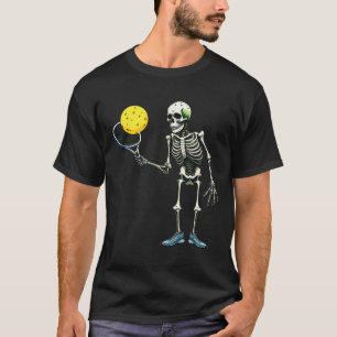 Pickleball Skeleton Tee Halloween Costume Pickleba