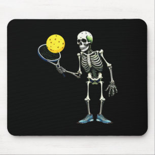 Pickleball Skeleton Tee Halloween Costume Pickleba Mouse Pad