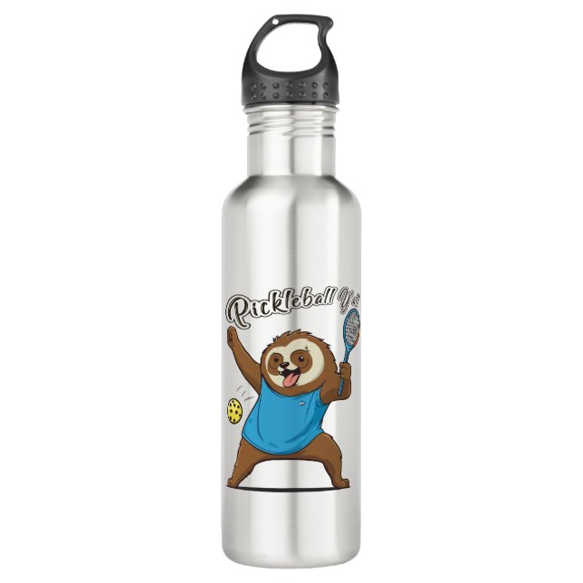 Pickleball Sloth T- Pickleball Y'all 710 Ml Water Bottle (Front)