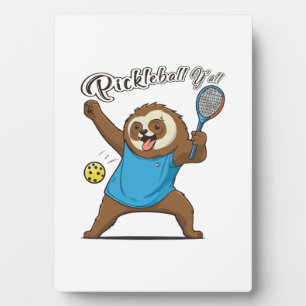 Pickleball Sloth T- Pickleball Y'all Plaque