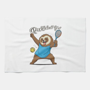 Pickleball Sloth T- Pickleball Y'all Tea Towel