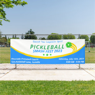 Pickleball Smash Tournament Custom Banner