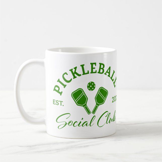 Pickleball Social Club Mug Custom EST Year (Left)