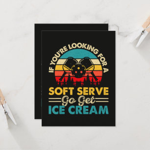 Pickleball Soft Serve Funny Sports Pun Invitation