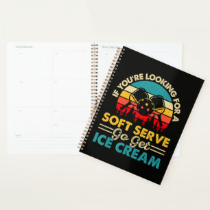 Pickleball Soft Serve Funny Sports Pun Planner