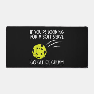 Pickleball Soft Serve Get Ice Cream Pickle Ball Me Desk Mat