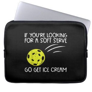 Pickleball Soft Serve Get Ice Cream Pickle Ball Me Laptop Sleeve